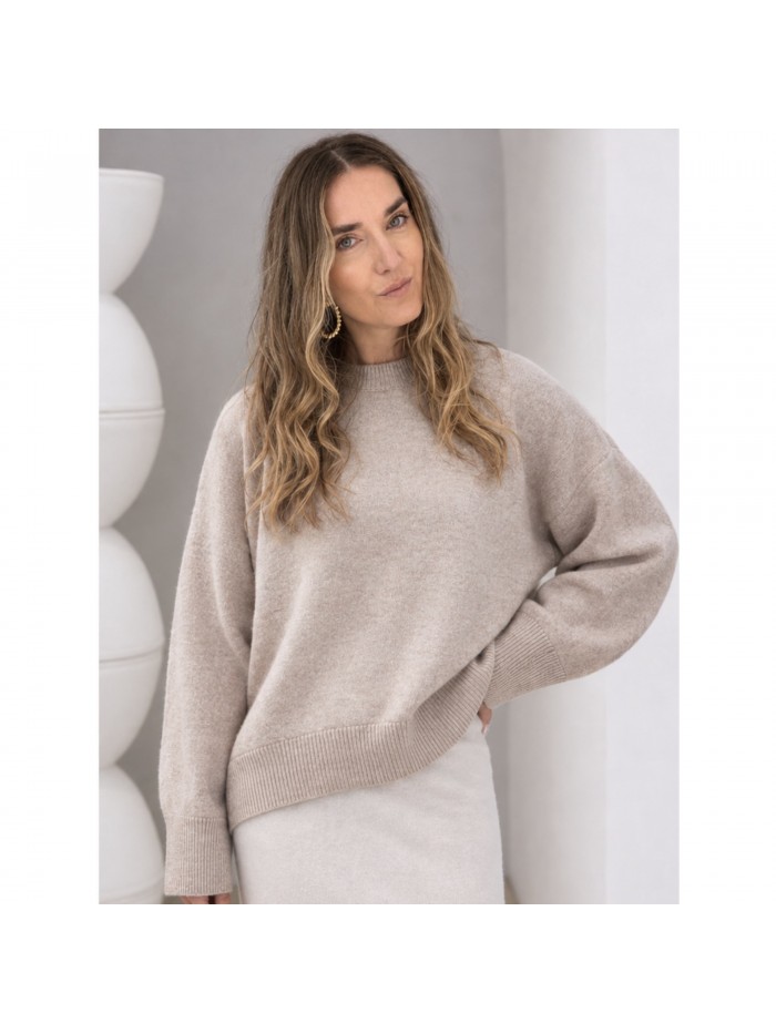 Premium kašmyro megztinis Beige