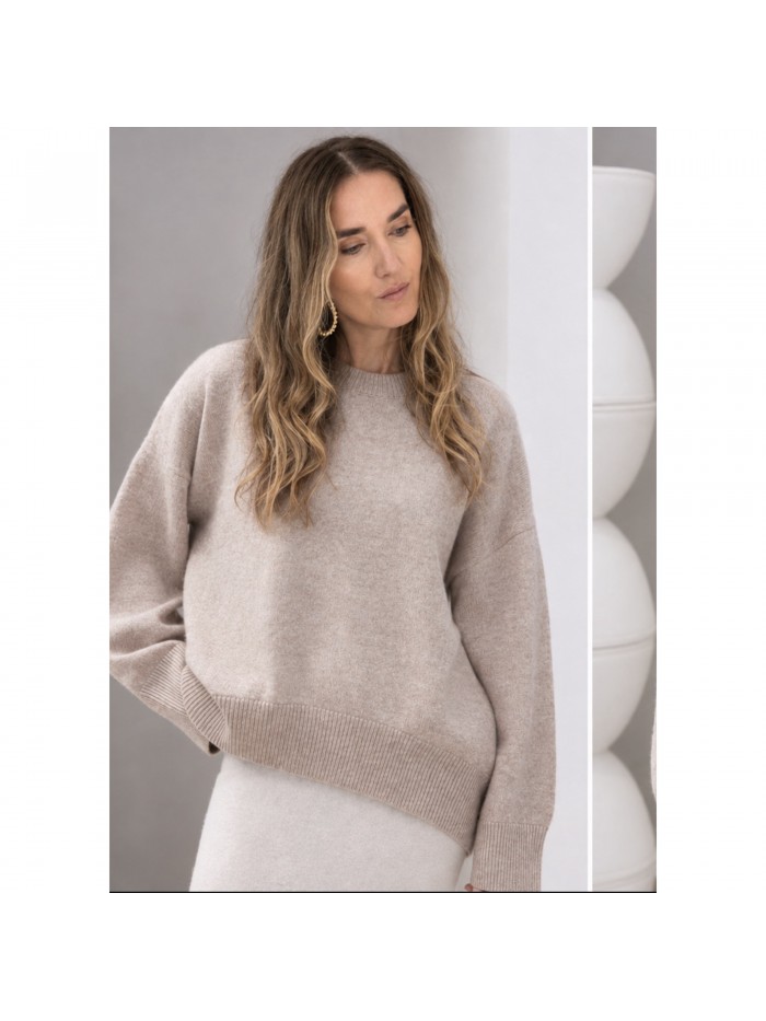 Premium kašmyro megztinis Beige